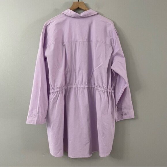 Pistola Layla Cinched Waist Shirt Dress In Iris - Picture 7 of 9